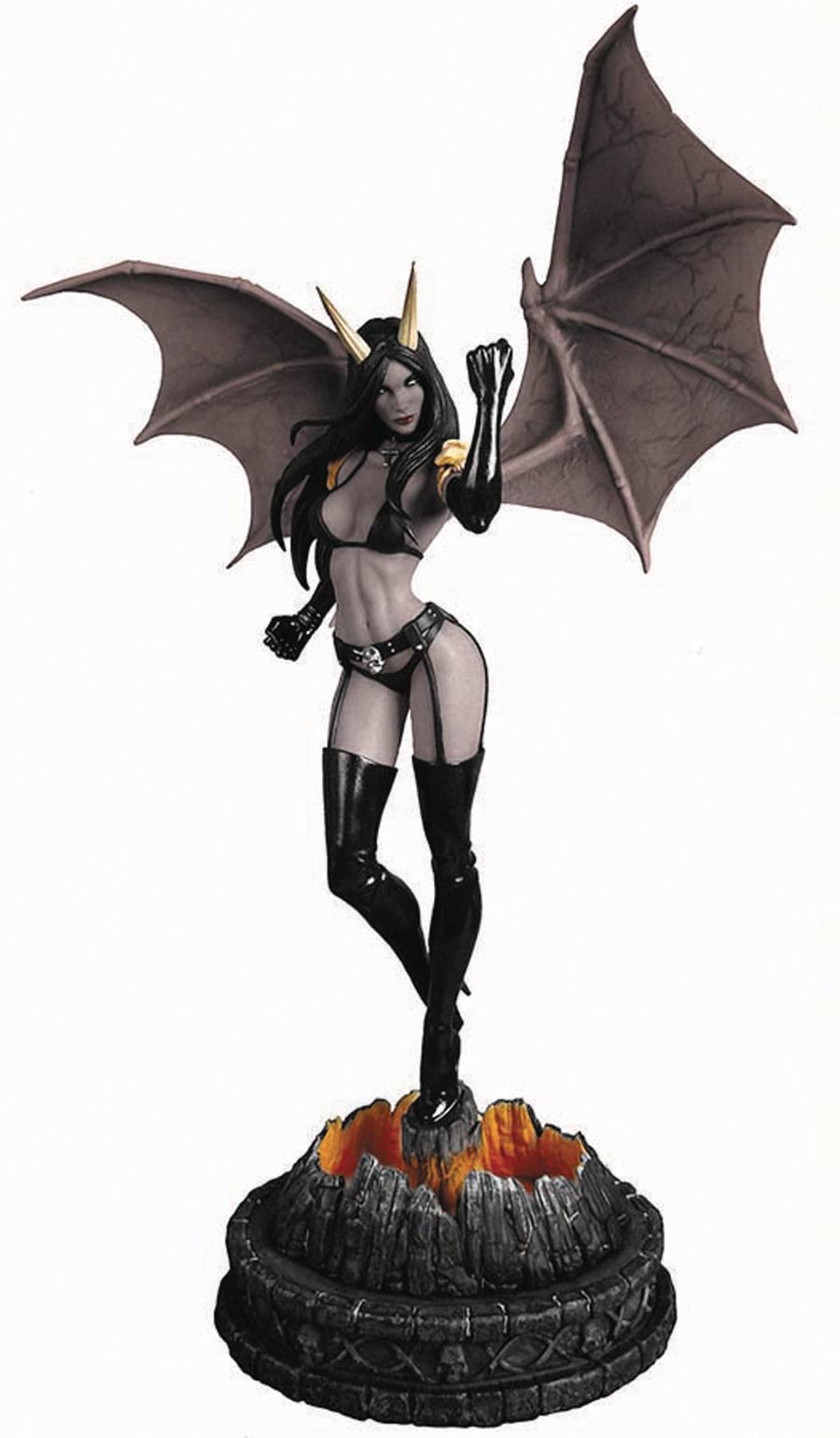 Women Of Dynamite Purgatori Statue Limited Edition Black & White Variant