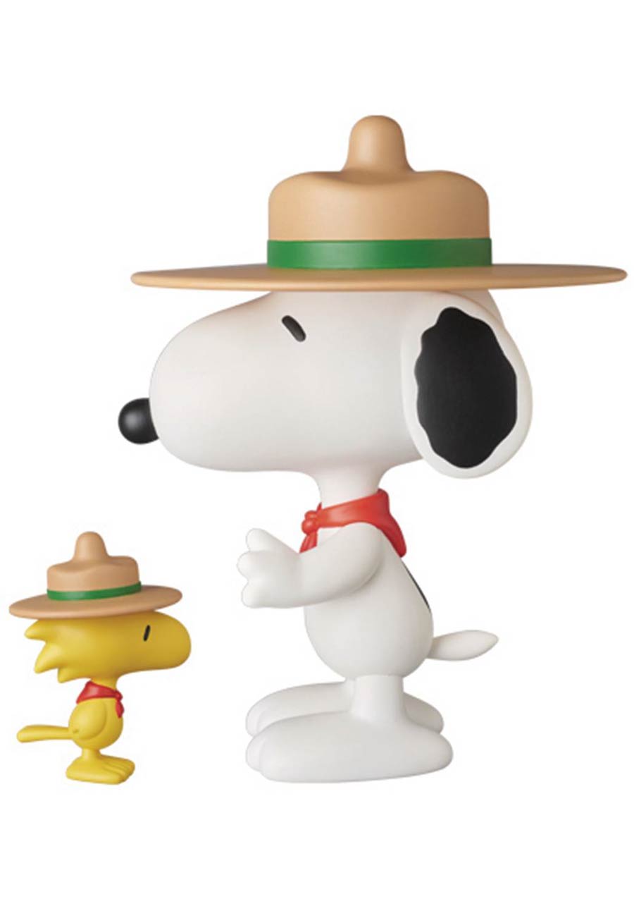 Peanuts Beagle Scout Snoopy & Woodstock Vinyl Collectible Doll Set