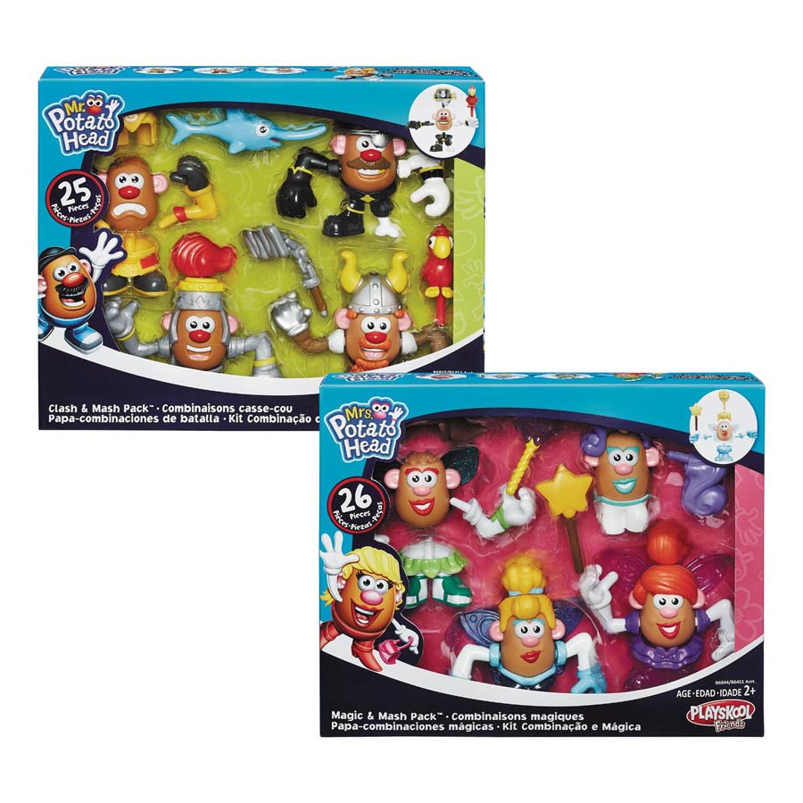 Mr Potato Head Mr & Mrs Mash-Ups Theme Figure Assortment Case 201601
