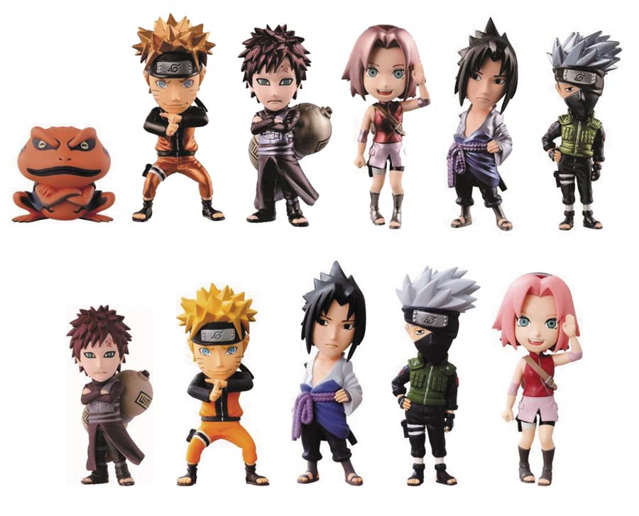 Naruto Shippuden World Collectible Figure Vol 1 Figure Blind Mystery Box Display