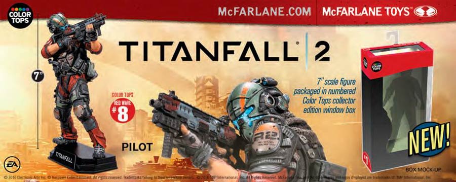 Color Tops Red Titanfall 2 Pilot Jack Cooper 7-Inch Action Figure Case