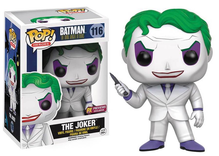 POP Heroes 116 Batman The Dark Knight Returns Joker Previews Exclusive Vinyl Figure