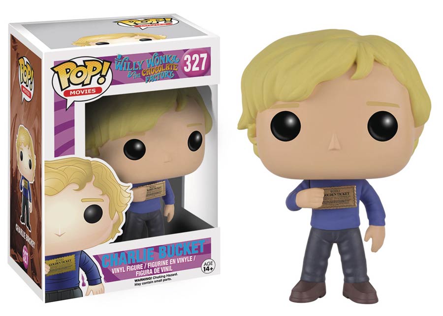 POP Movies 327 Willy Wonka And The Chocolate Factory Charlie Bucket Vinyl Figure