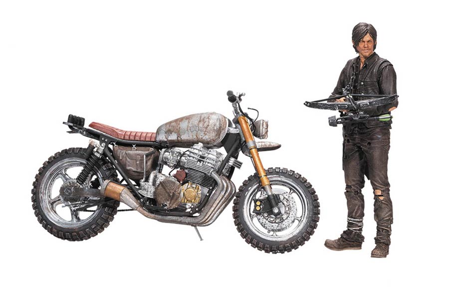Walking Dead TV Series Daryl Dixon With New Bike Action Figure Box Set Case