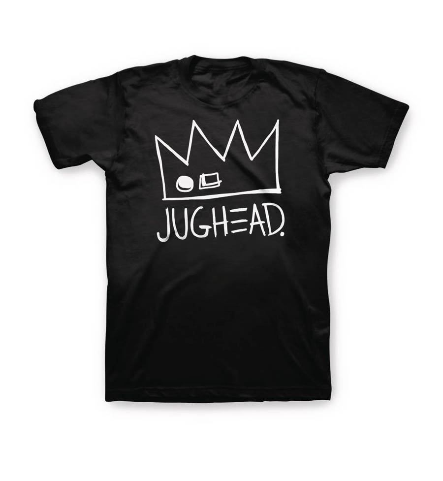Archie Jughead & Crown Black T-Shirt Large