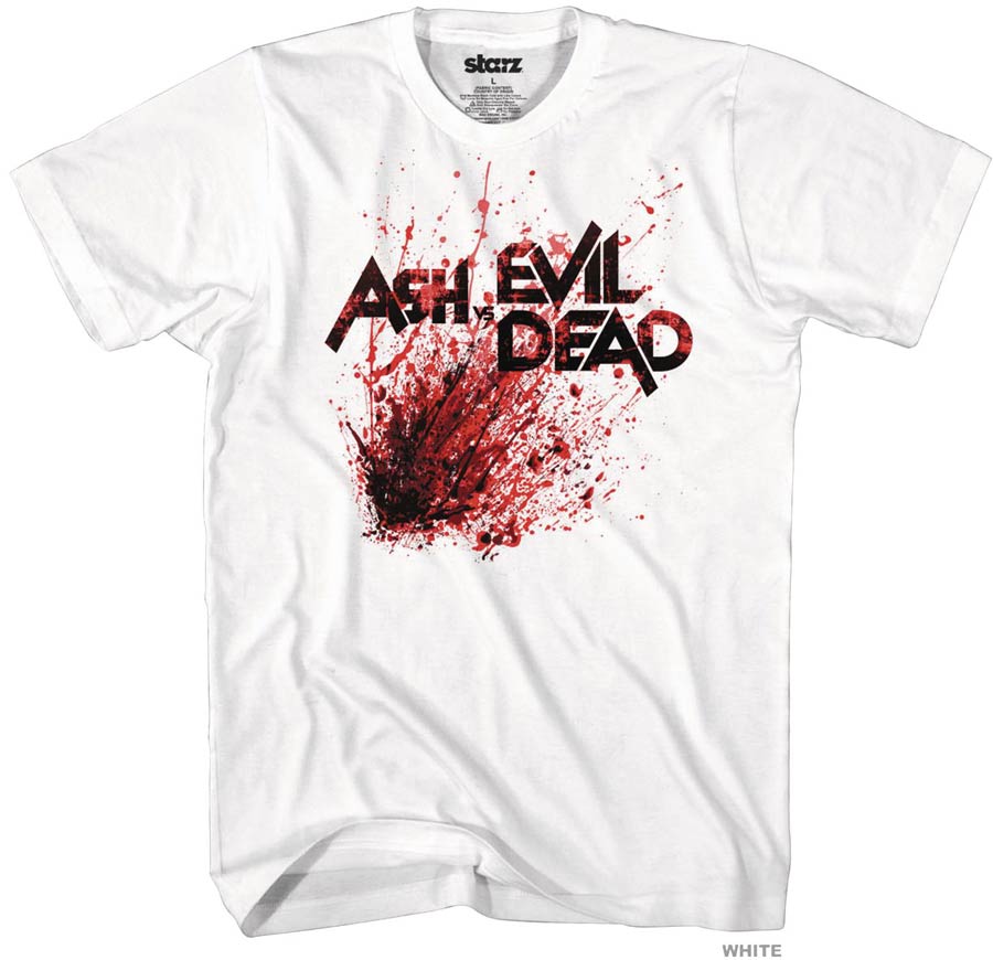 Ash vs Evil Dead Blood Of The Fold White T-Shirt Large