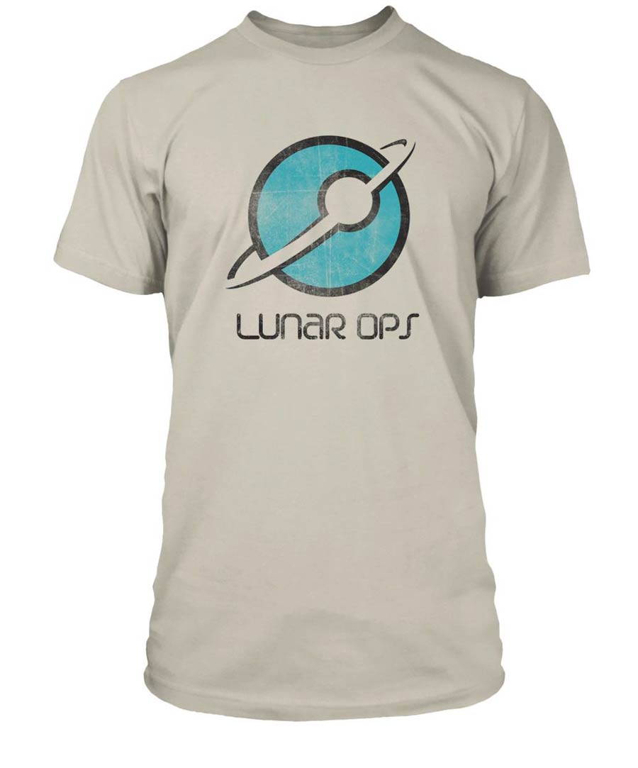 Overwatch Lunar Ops Silver Grey T-Shirt Large