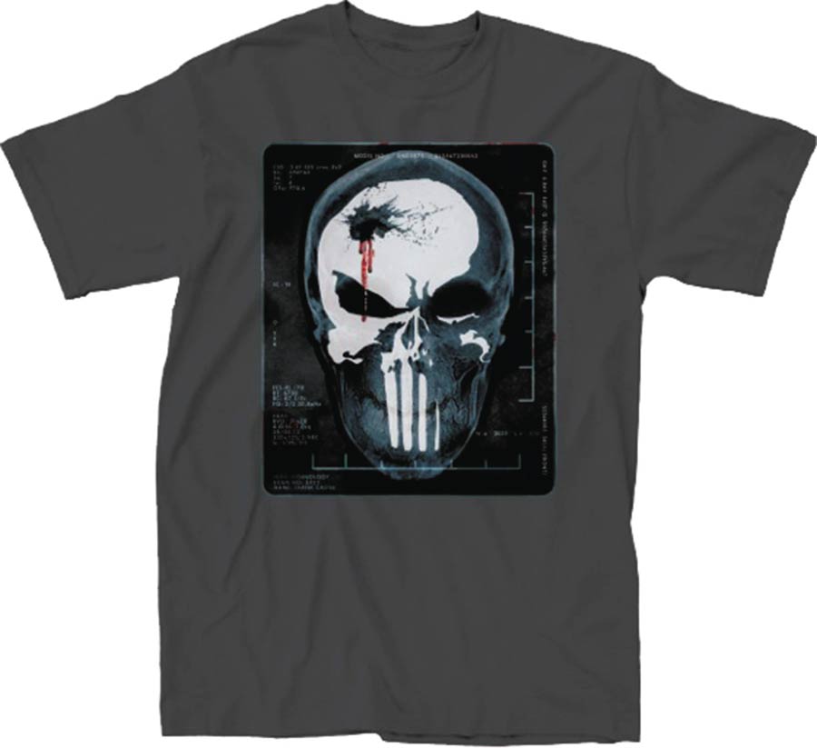 Punisher X-Ray Charcoal T-Shirt Large