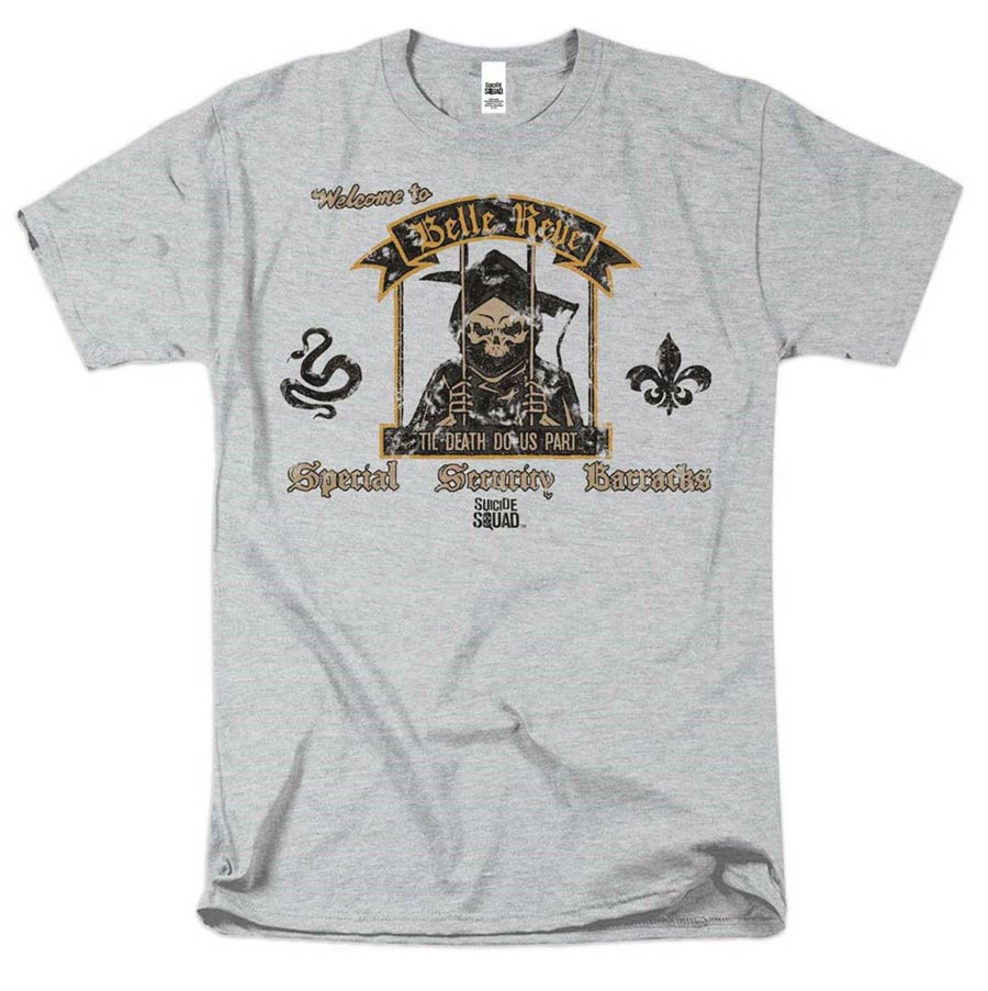 Suicide Squad Belle Reve Wall Previews Exclusive Heather T-Shirt Large