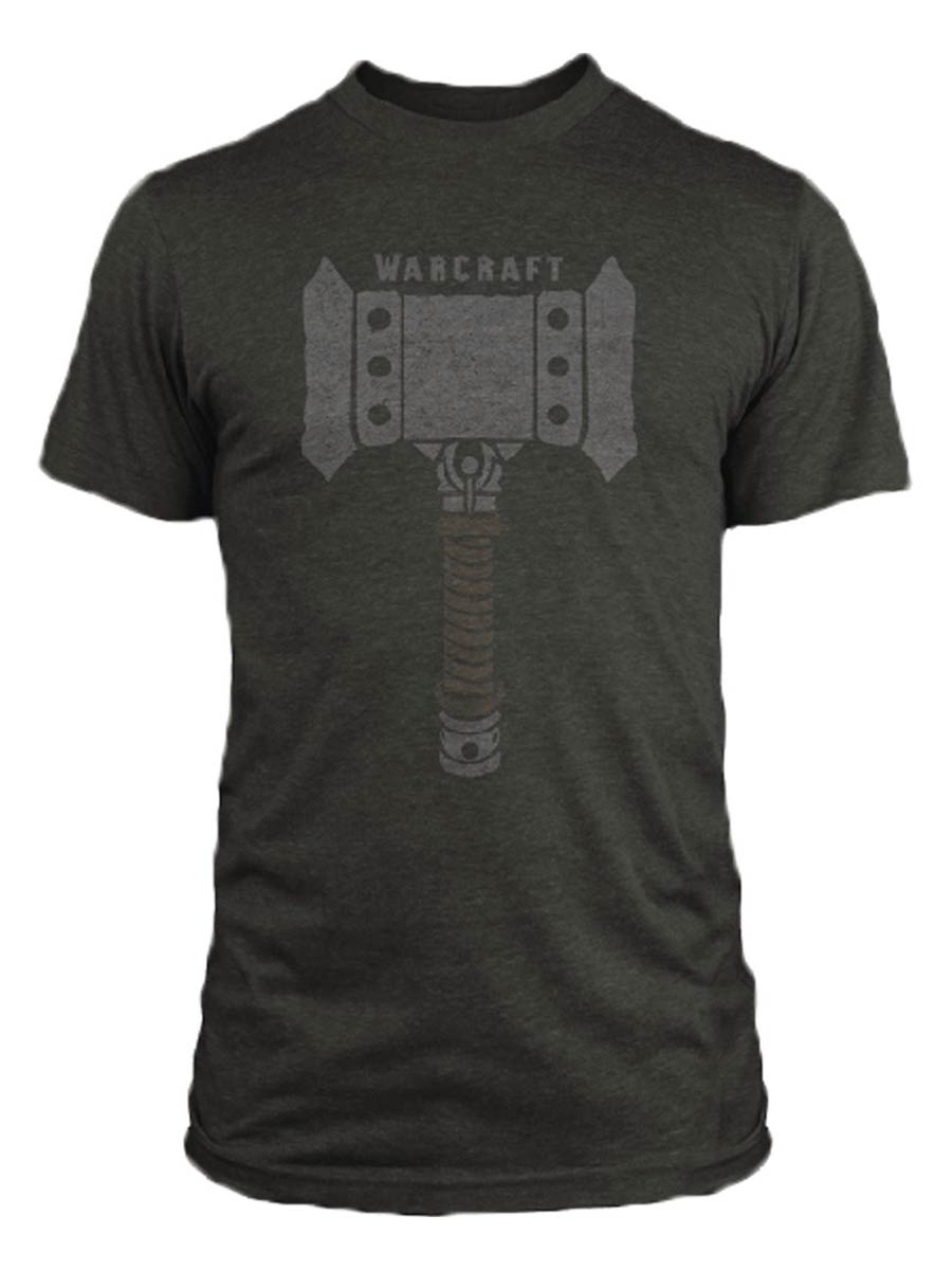 Warcraft Doomhammer Charcoal Heather T-Shirt Large