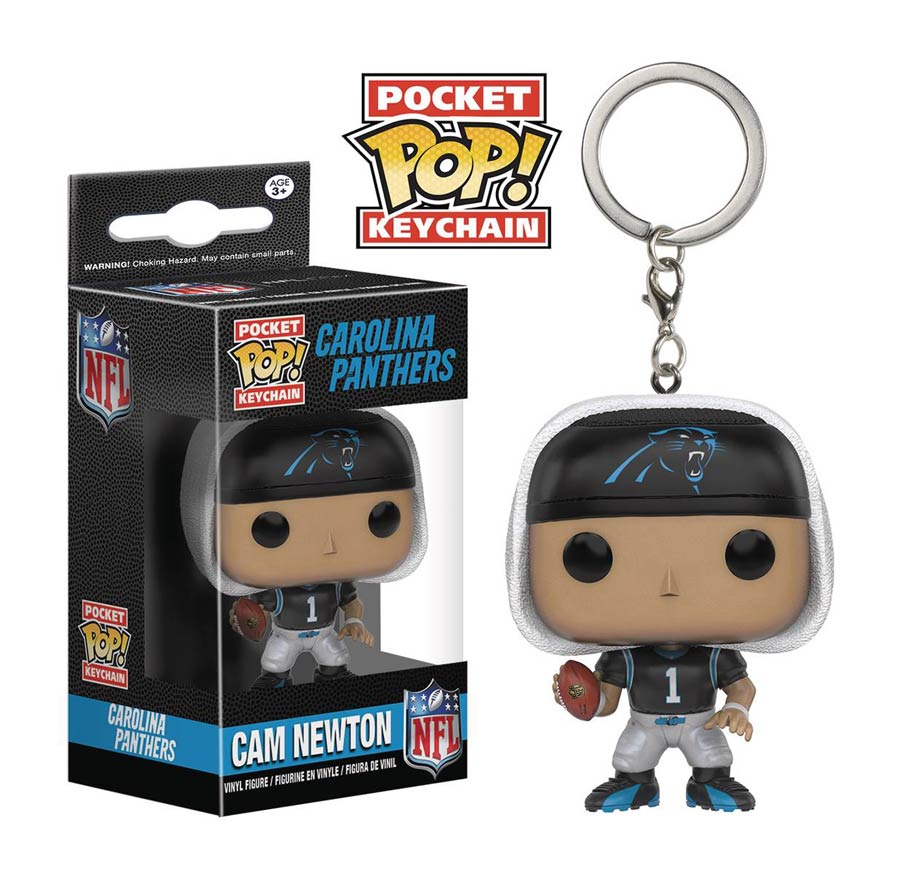 Pocket POP NFL Cam Newton Vinyl Figural Keychain