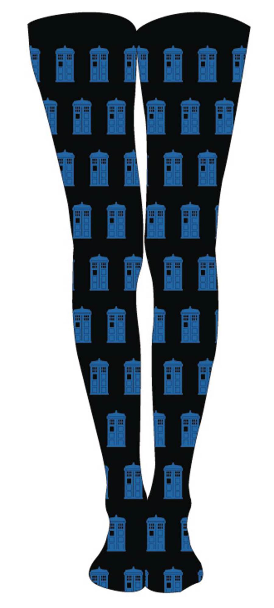 Doctor Who All-Over TARDIS Tights Medium / Large