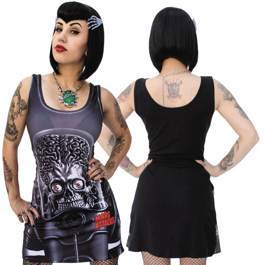 Kreepsville Mars Attacks Grim Grin Tank Dress Medium