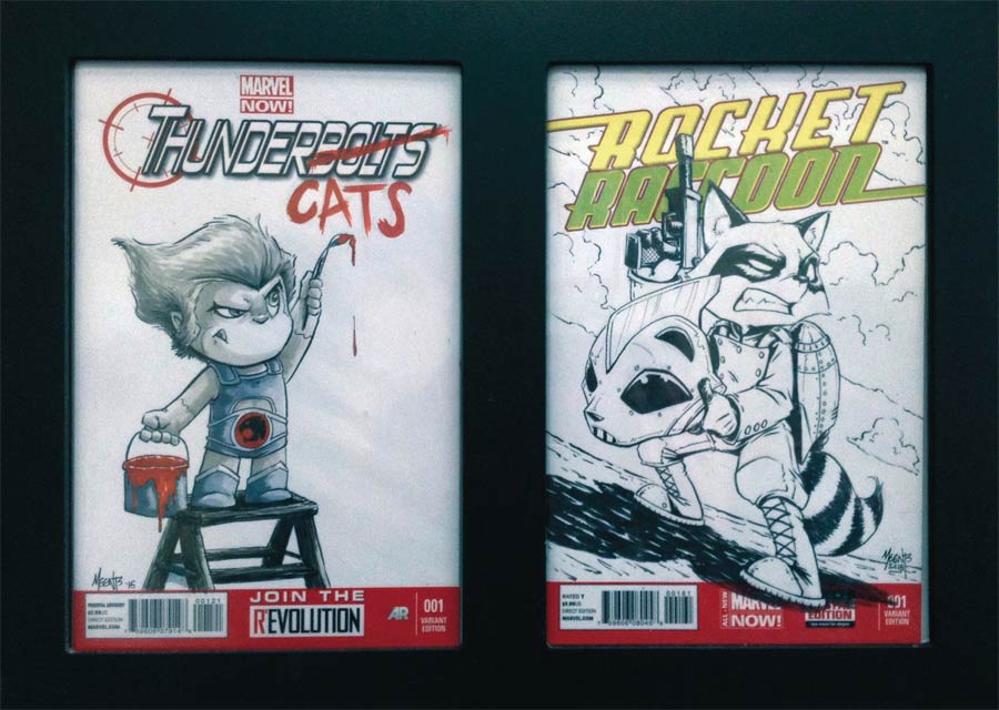 Comic Book Display Double Ungraded Black Frame Assortment Case