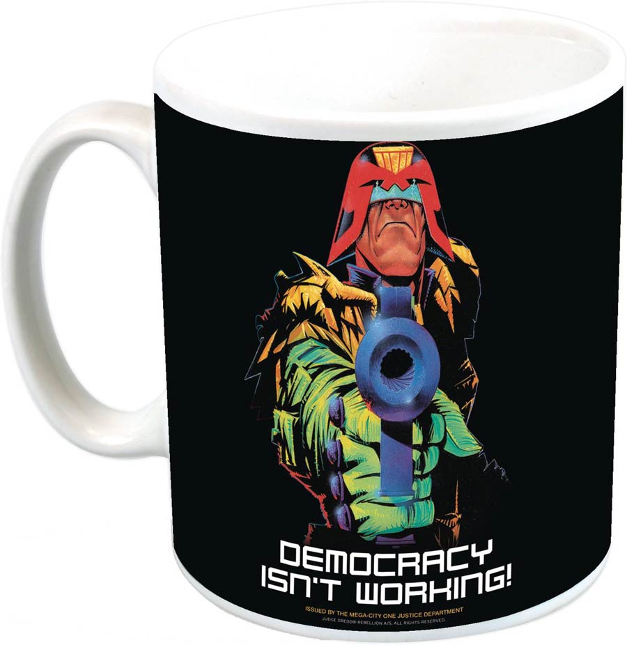Judge Dredd Democracy Isnt Working Previews Exclusive Coffee Mug