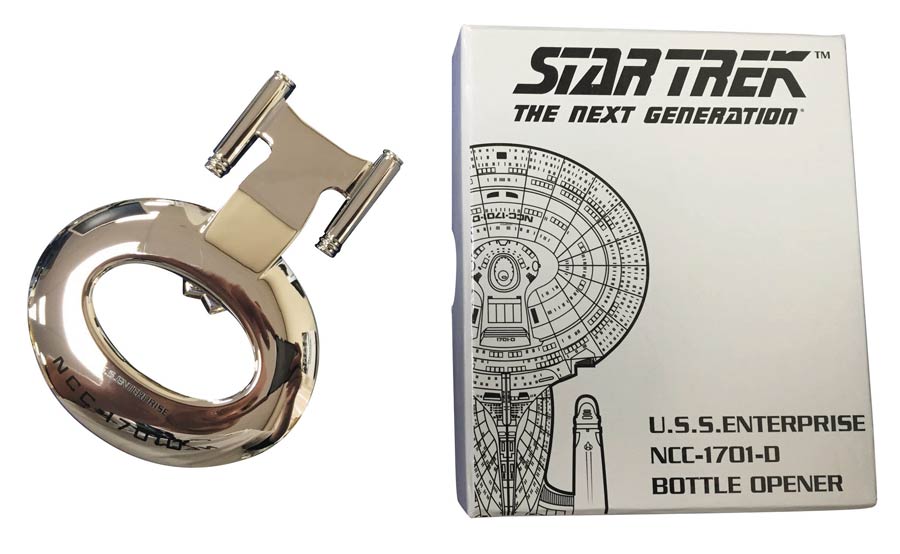 Star Trek The Next Generation USS Enterprise NCC-1701-D Chrome Bottle Opener