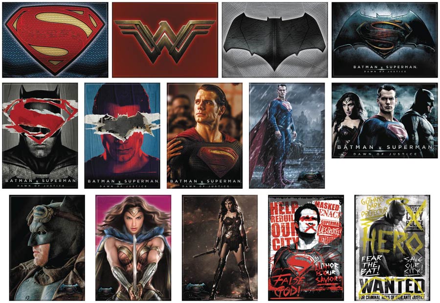 Batman v Superman Dawn Of Justice Magnet 48-Piece Assortment Case