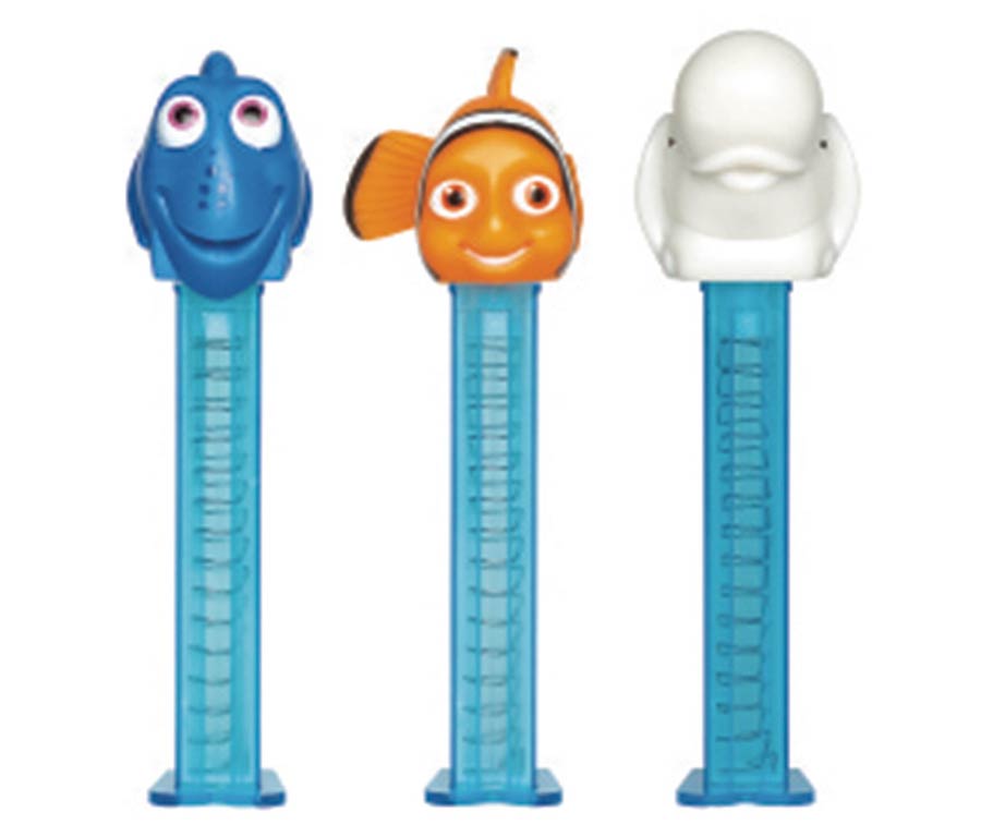 PEZ Disney Pixars Finding Dory Candy Dispenser 12-Piece Blister Display