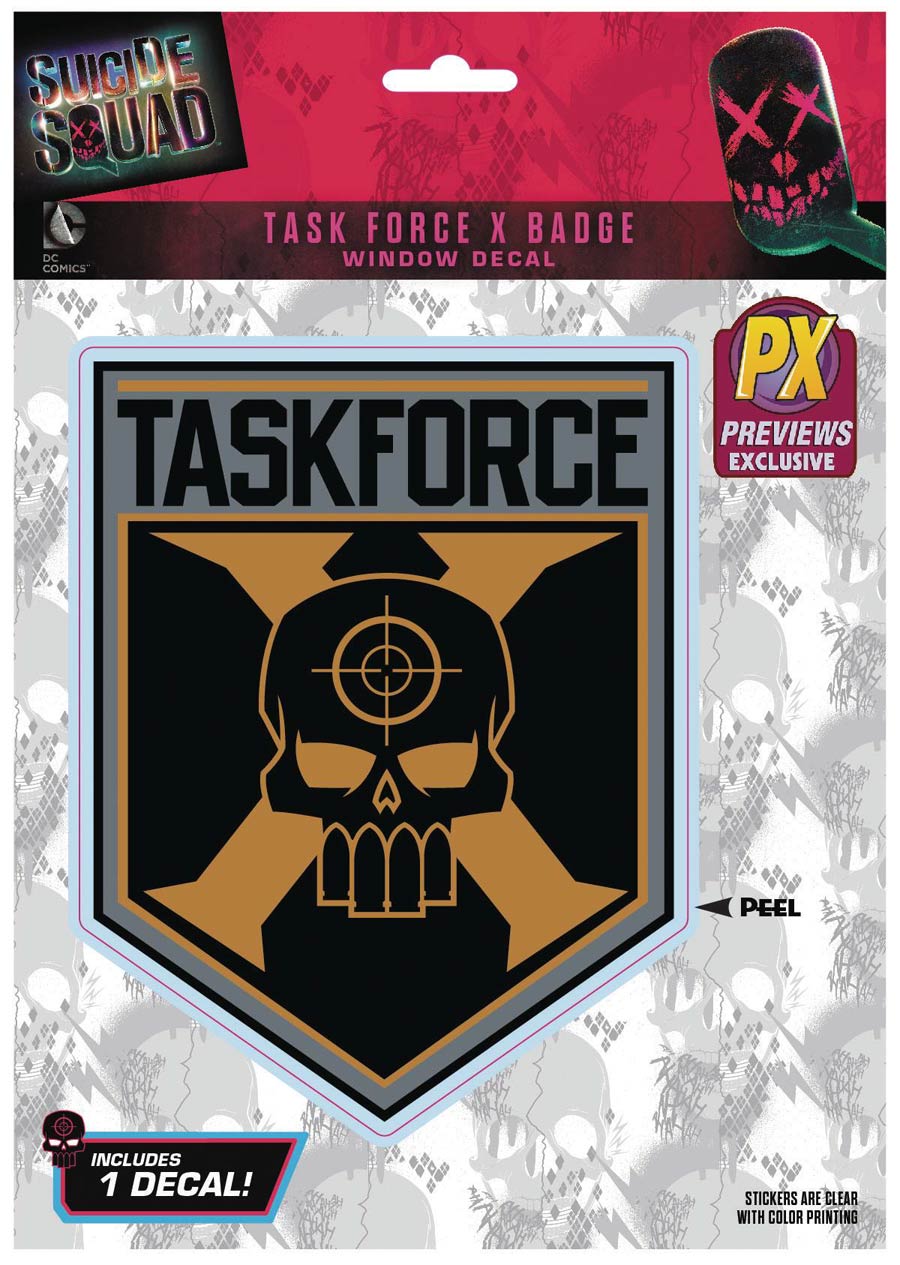 Suicide Squad Previews Exclusive Logo Decal - Task Force X