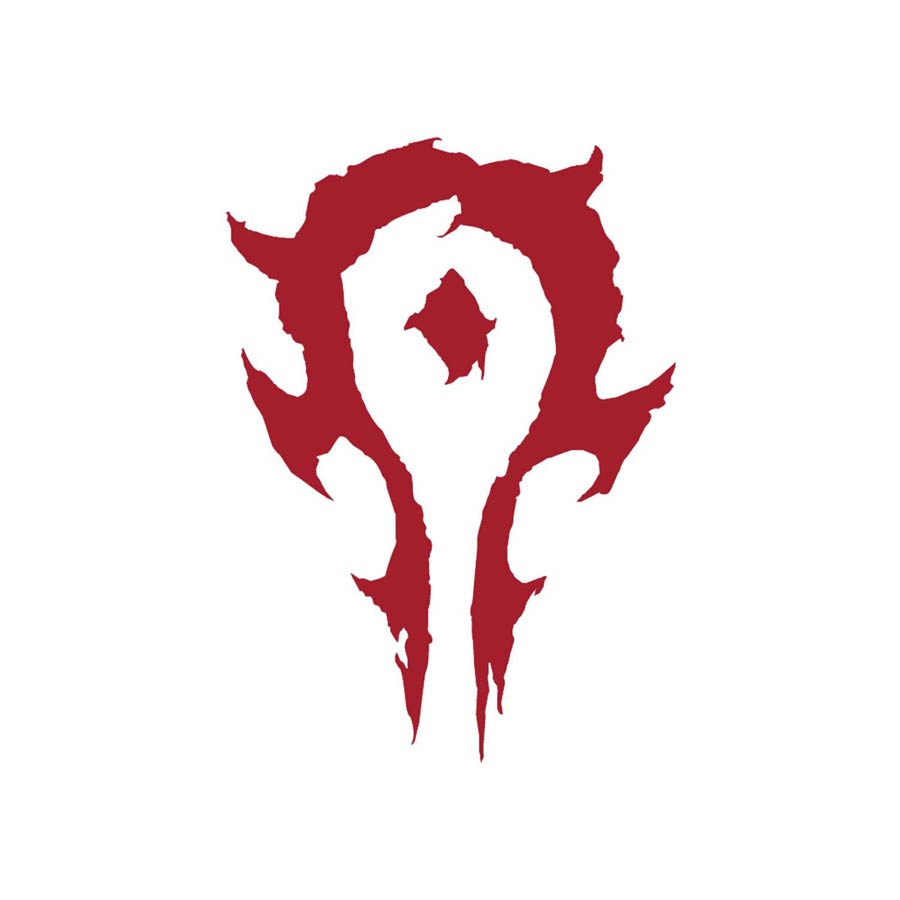 Warcraft Logo Vinyl Decal - Horde