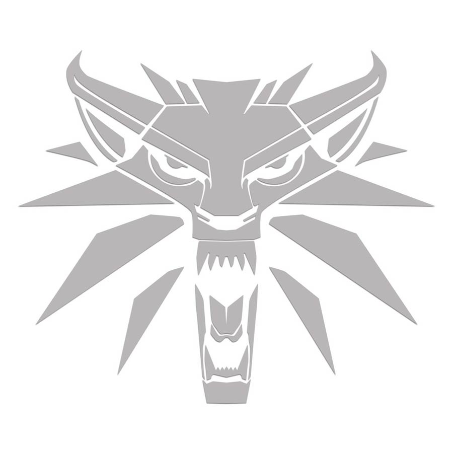 Witcher White Wolf Vinyl Decal