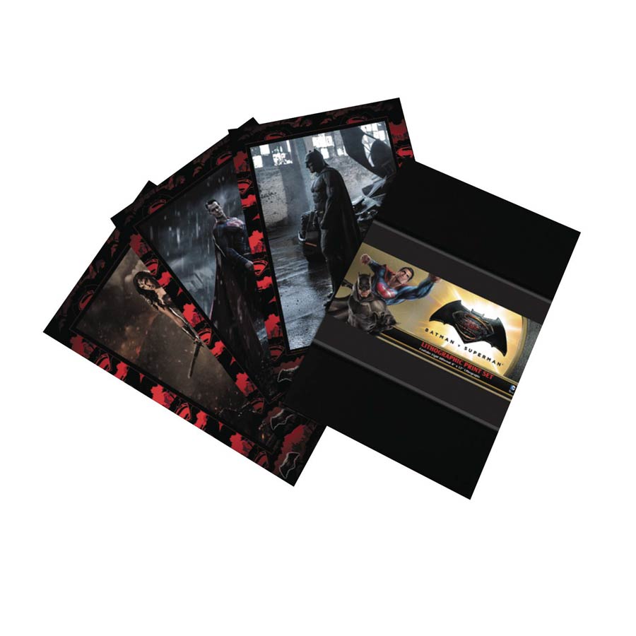 Batman v Superman Dawn Of Justice Lithographic Print Set