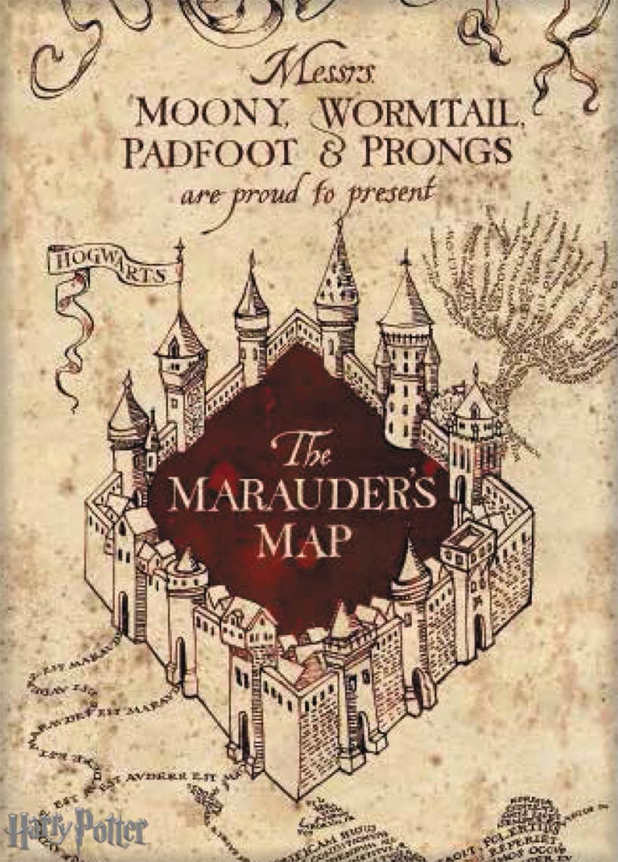 Harry Potter Canvas - Marauders Map