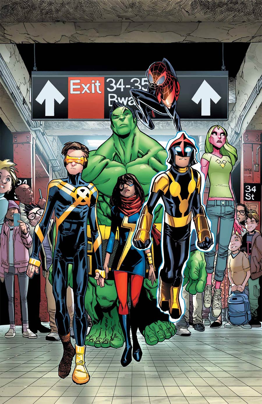 Champions (Marvel) Vol 2 #1 By Humberto Ramos Poster