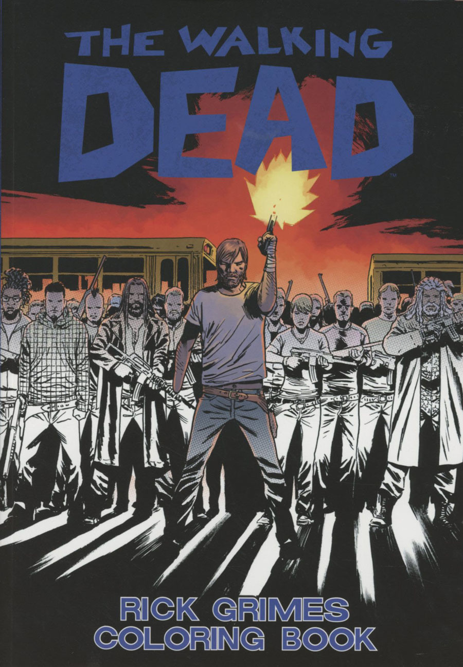 Walking Dead Rick Grimes Adult Coloring Book TP