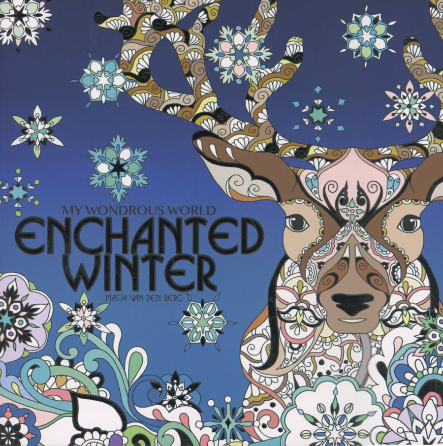 My Wondrous World Enchanted Winter Adult Coloring Book TP