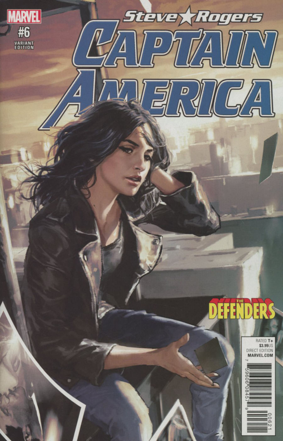 Captain America Steve Rogers #6 Cover B Variant Gerald Parel Defenders Cover (Civil War II Tie-In)