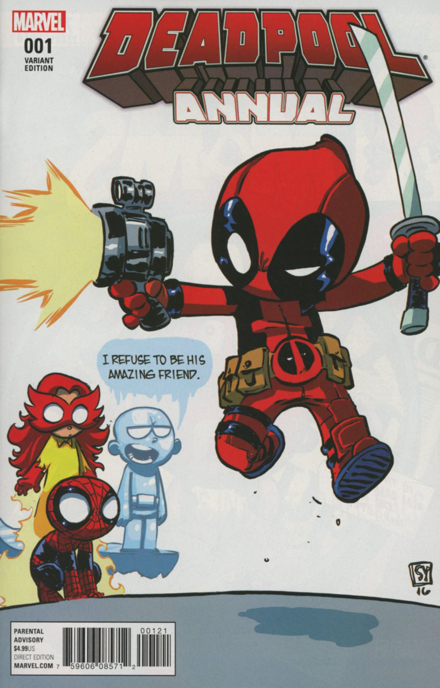 Deadpool Vol 5 Annual #1 Cover C Variant Skottie Young Baby Cover