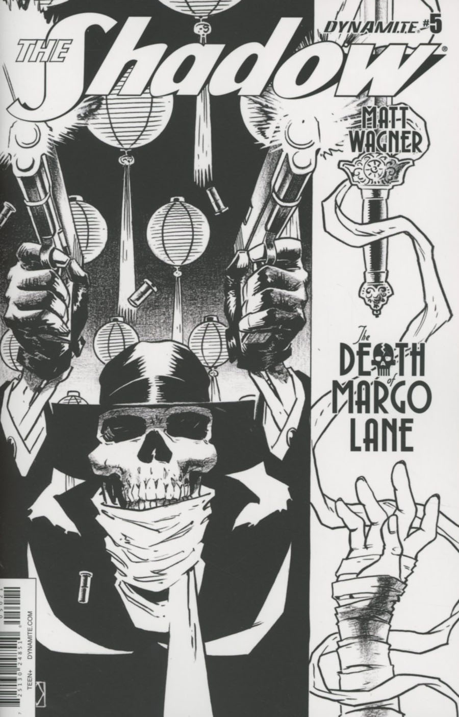 Shadow Death Of Margo Lane #5 Cover B Incentive Matt Wagner Black & White Cover