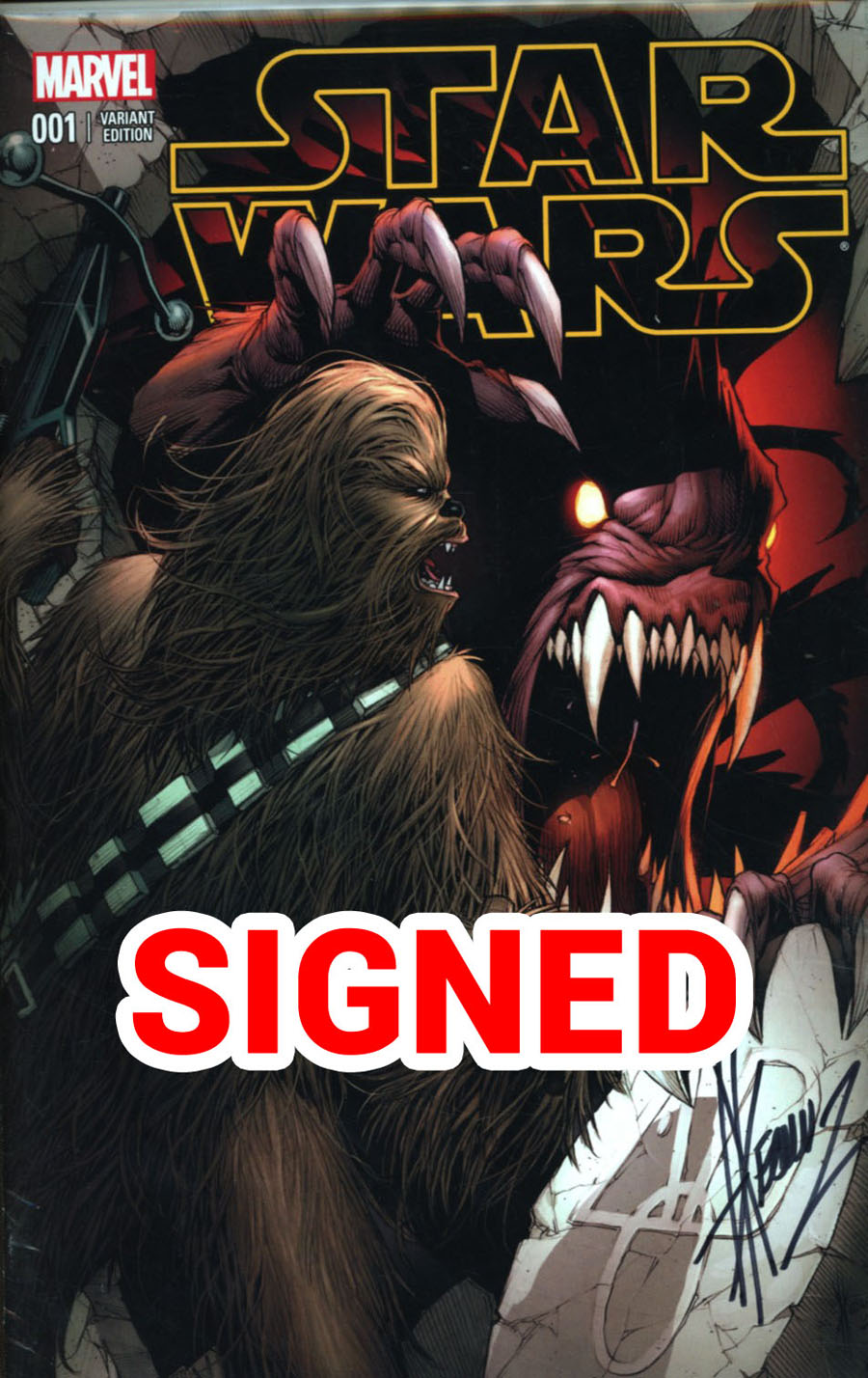 Star Wars Vol 4 #1 Cover Z-Z-Z-E DF AOD Exclusive Variant Cover Signed By Dale Keown