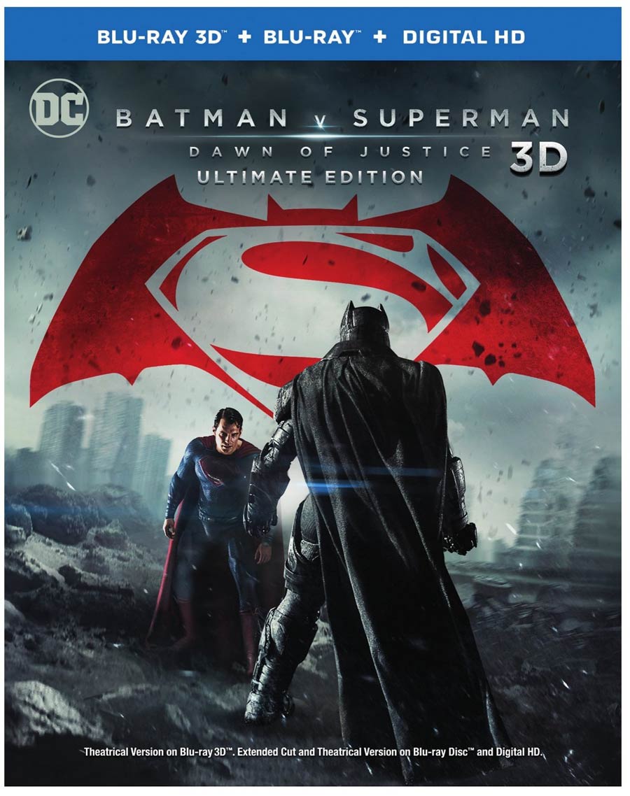 Batman v Superman Dawn Of Justice Rated R 3D Blu-ray DVD