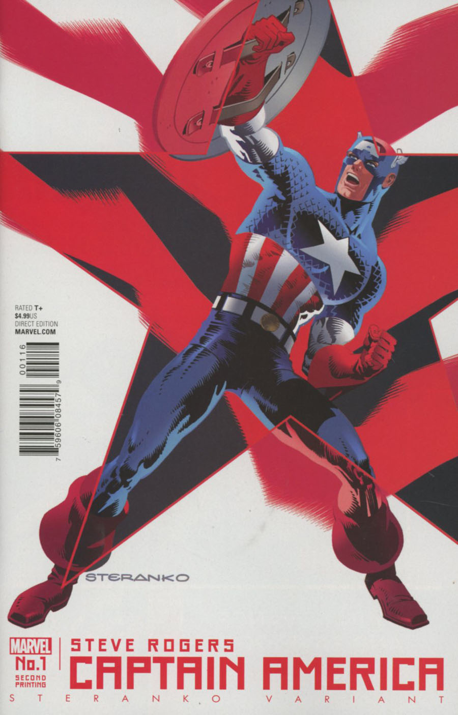 Captain America Steve Rogers #1 Cover L 2nd Ptg Jim Steranko Variant Cover