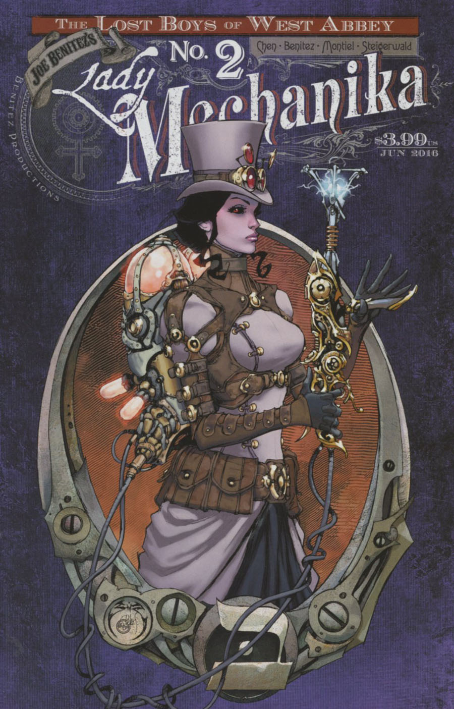 Lady Mechanika Lost Boys Of West Abbey #2 Cover A Regular Joe Benitez & Peter Steigerwald Cover