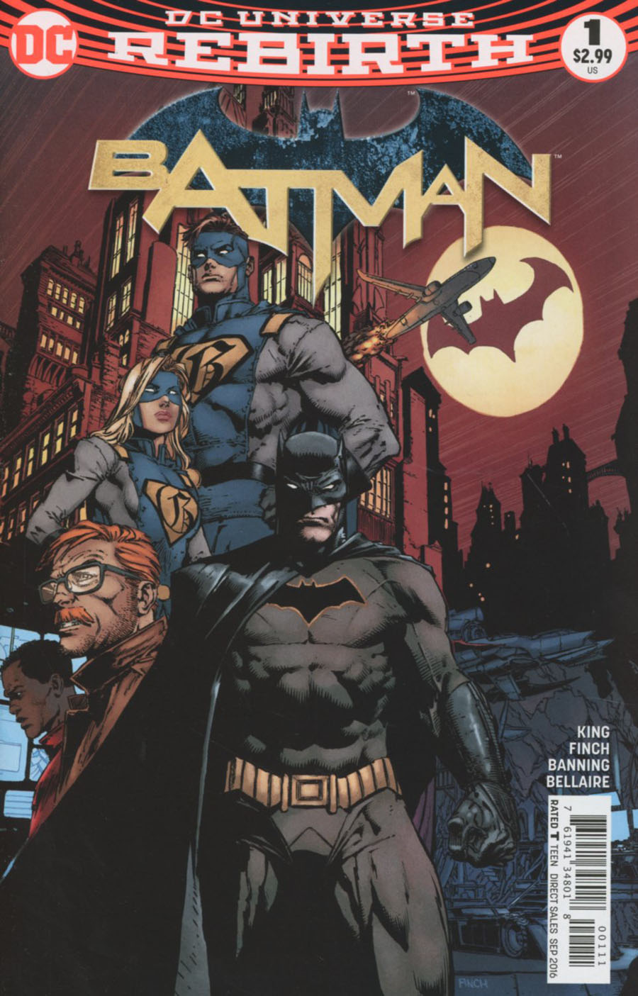 Batman Vol 3 #1 Cover H 2nd Ptg Variant David Finch & Matt Banning Cover