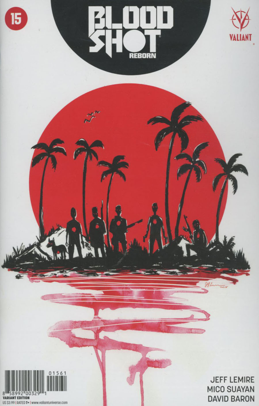Bloodshot Reborn #15 Cover F Incentive Jeff Lemire Variant Cover