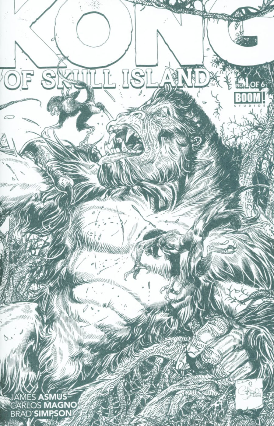 Kong Of Skull Island #1 Cover D Variant Carlos Magno Coloring Book Cover