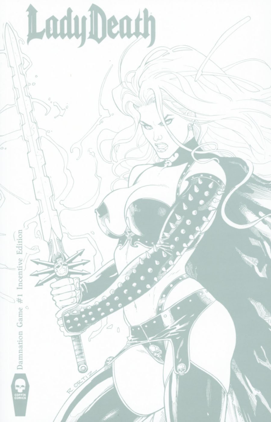 Lady Death Damnation Game #1 Cover E Incentive Richard Ortiz Variant Cover