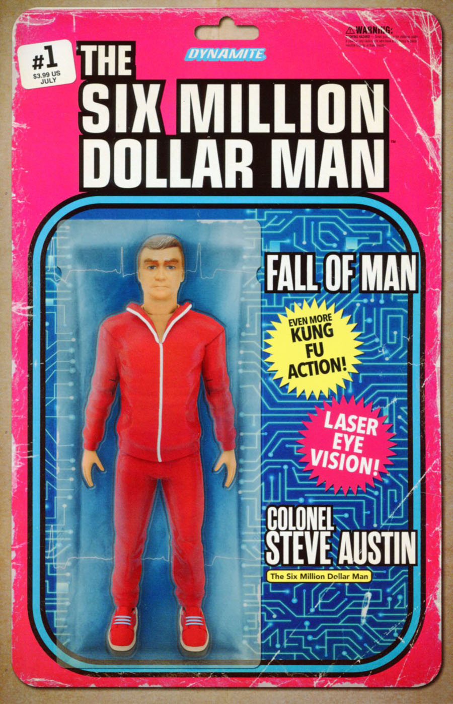 Six Million Dollar Man Fall Of Man #1 Cover B Variant Action Figure Cover