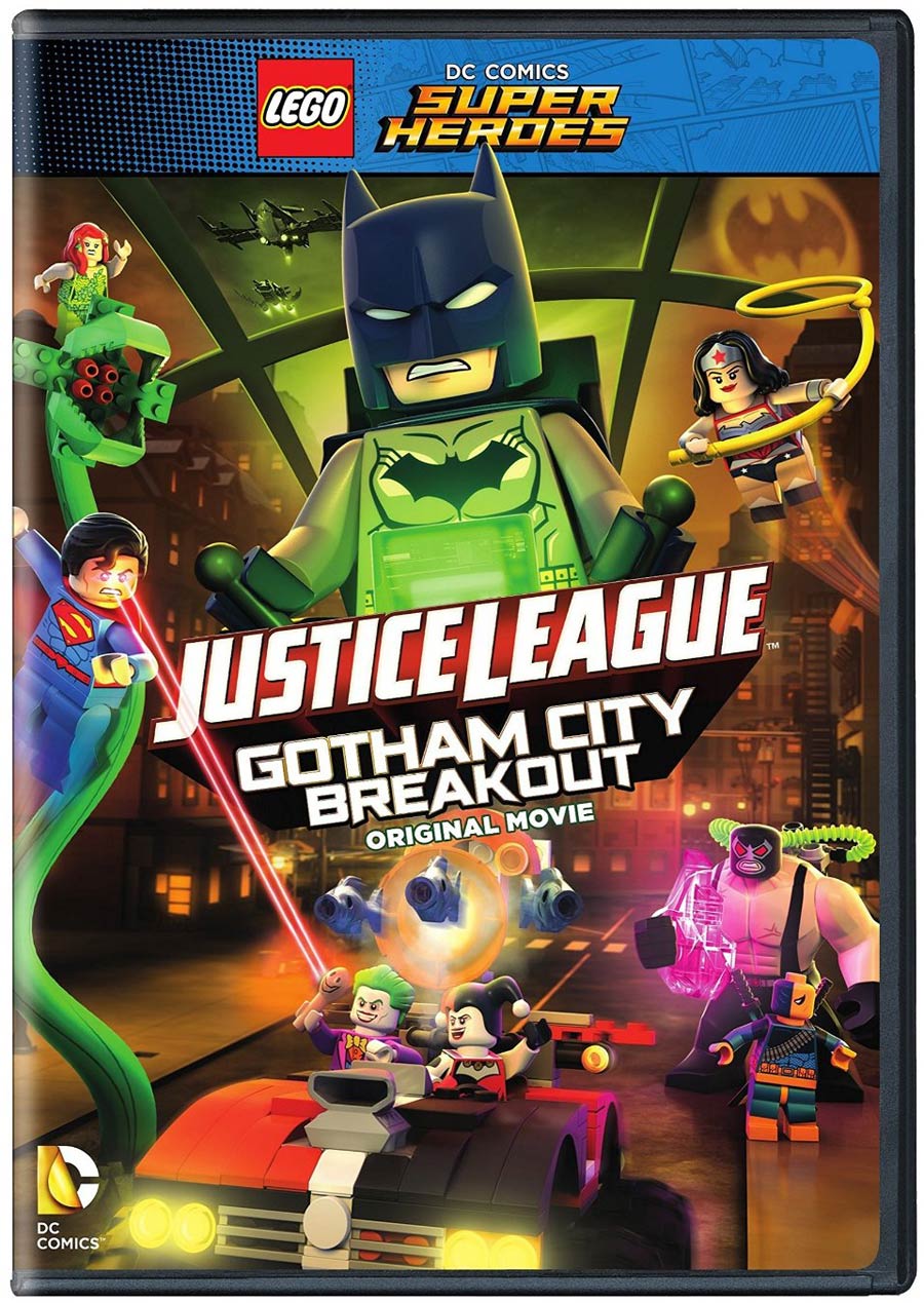 LEGO DC Comics Super Heroes Justice League Gotham City Breakout DVD With Mini Figure