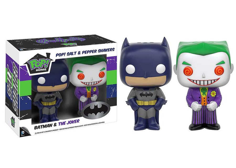 POP Home DC Comics Batman And The Joker Salt And Pepper Shakers