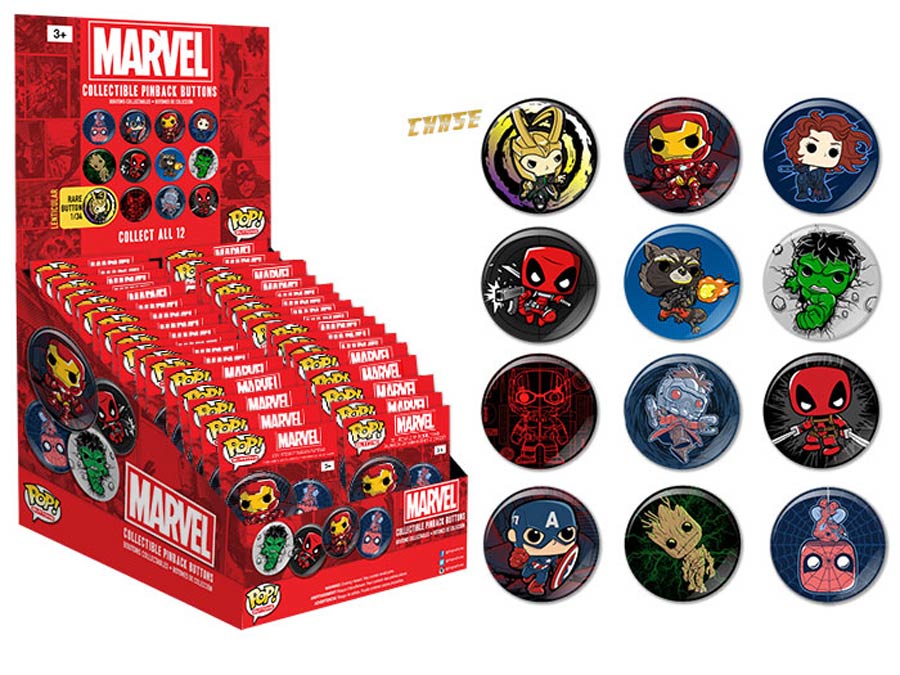 POP Button Marvel Comics Blind Mystery Pack