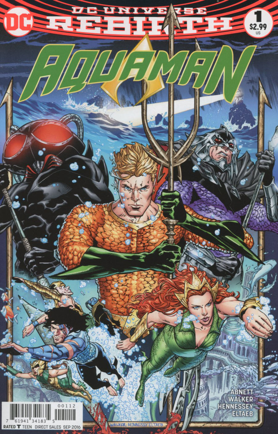 Aquaman Vol 6 #1 Cover D 2nd Ptg Brad Walker & Drew Hennessey Variant Cover