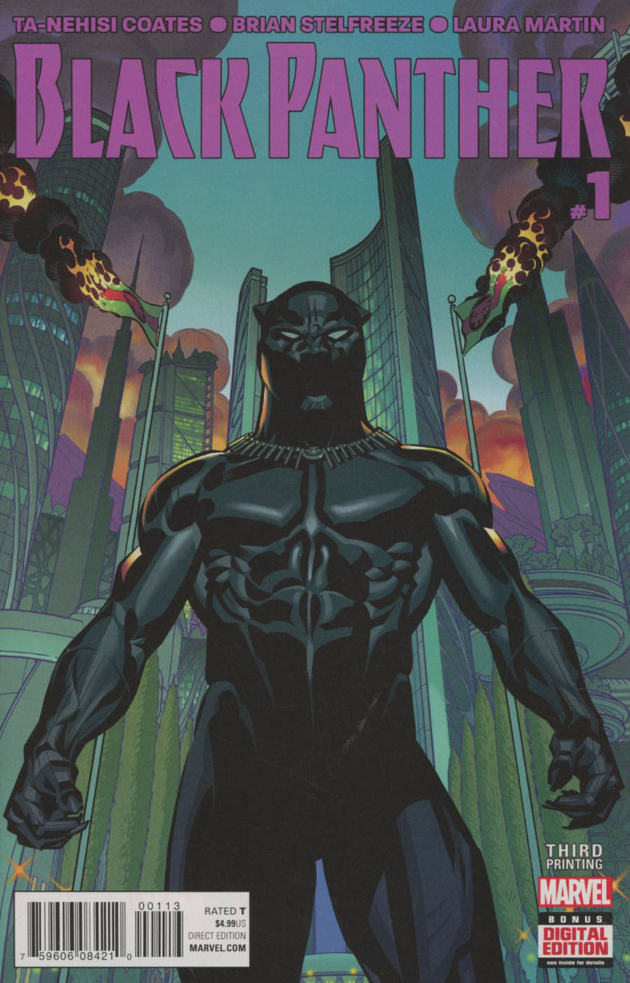 Black Panther Vol 6 #1 Cover N 3rd Ptg Brian Stelfreeze Variant Cover