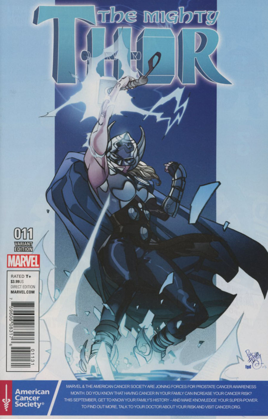 Mighty Thor Vol 2 #11 Cover C Variant Pasqual Ferry Prostate Awareness Month Cover