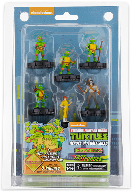 Teenage Mutant Ninja Turtles HeroClix Heroes In A Half Shell Fast Forces Pack