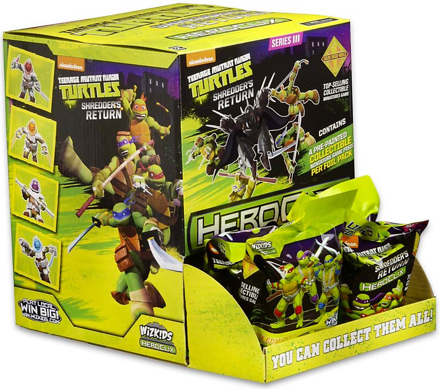 Teenage Mutant Ninja Turtles HeroClix Shredders Return Single Figure Booster Pack
